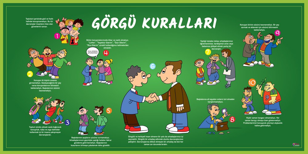 Gorgu Kurallari Okul Posteri Okulposterleri Com